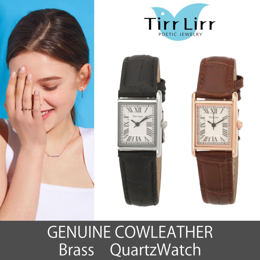 腕時計 時計 レディース 革ベルト 四角 牛革 黒 赤 シルバー Tirrlirr ティルリル ギフト 韓国 ファッション クウォーツ 0047twc Bj Direct 通販 Yahoo ショッピング