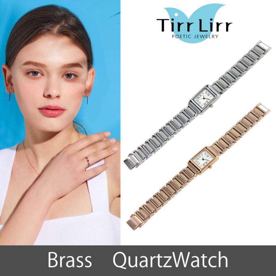 腕時計 時計 レディース メタルベルト 四角 ピンクゴールド シルバー Tirrlirr ティルリル ギフト 韓国 ファッション クウォーツ 0049twc Bj Direct 通販 Yahoo ショッピング