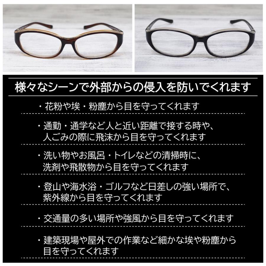 花粉対策グラス メガネ 眼鏡 ゴーグル 抗菌 花粉症 粉塵 飛沫 紫外線