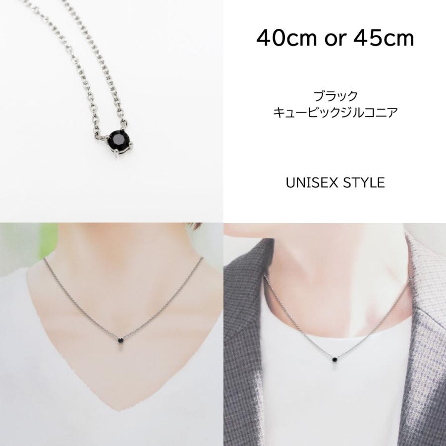 CrazyAngel 1粒ネックレス メンズ レディース ステンレス シルバー 