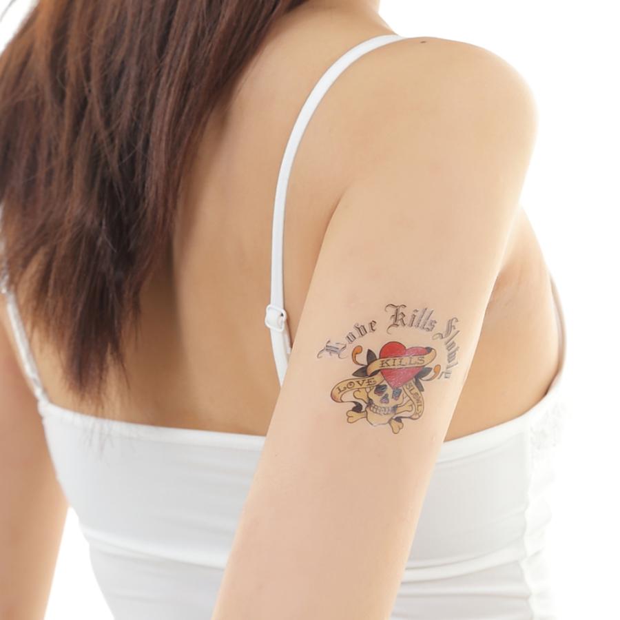 タトゥーシール ボディシール ステッカー エドハーディ Edhardy ラブキル スローリー スカル ドクロ イベント イベント カラー おまけ付き Aedft 101 3 Bj Direct 通販 Yahoo ショッピング