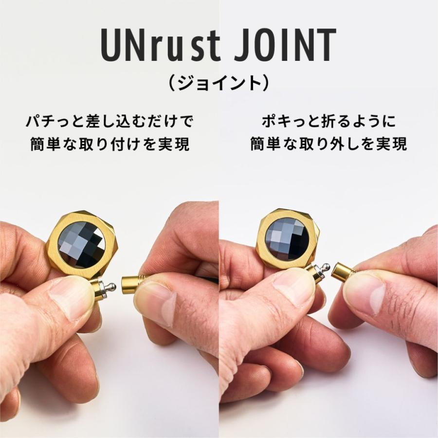 UNrust 磁気ネックレス メンズ 150mt 肩こり 首こり スポーツ ステンレス アンラスト 公式 レイ エッジ 47cm 52cmの画像