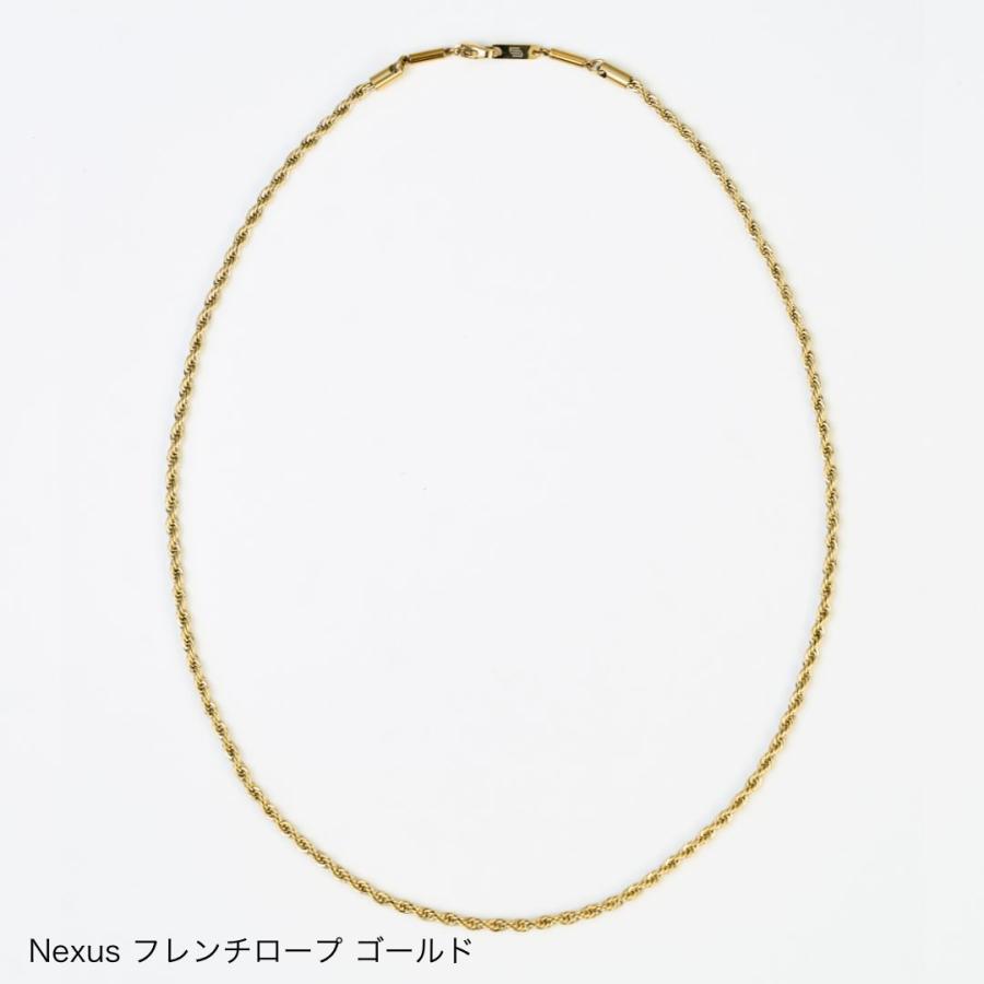 UNrust 磁気ネックレス メンズ 150mt 首こり スポーツ ステンレス アンラスト 公式 フレンチロープ ネクサス 45cm 53cmの画像