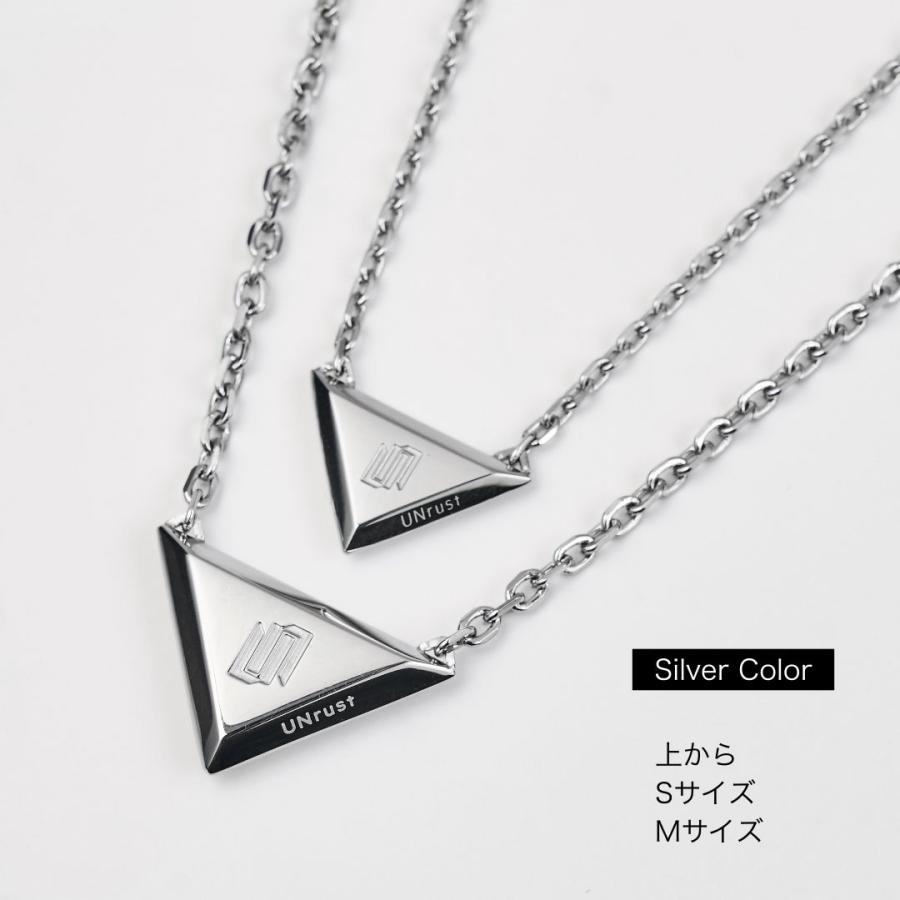 UNrust 磁気ネックレス メンズ 150mt 肩こり 首こり スポーツ ステンレス アンラスト 公式 デルタ 40/45cm 45/50cmの画像