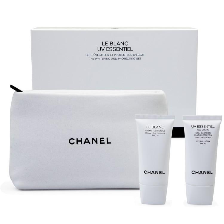 【限定!!】CHANEL シャネル ル ブラン キット 美白クリーム 日やけ止めジェル ポーチ付 :OYSC1622F:BJコスメティック 表