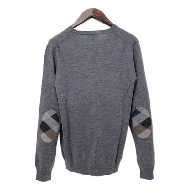 サイズl バーバリー ブリット Burberry Brit ウール ニットセーター ミッドグレー メンズ ブランドジュエリー京都 通販 Yahoo ショッピング