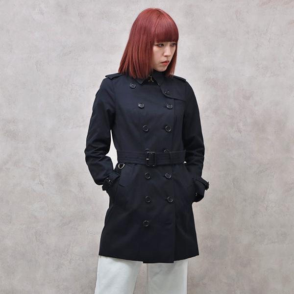 バーバリー BURBERRY The Sandringham コットン ミディアム トレンチコート ネイビー [レディース] 3997029 NAVY  NS10