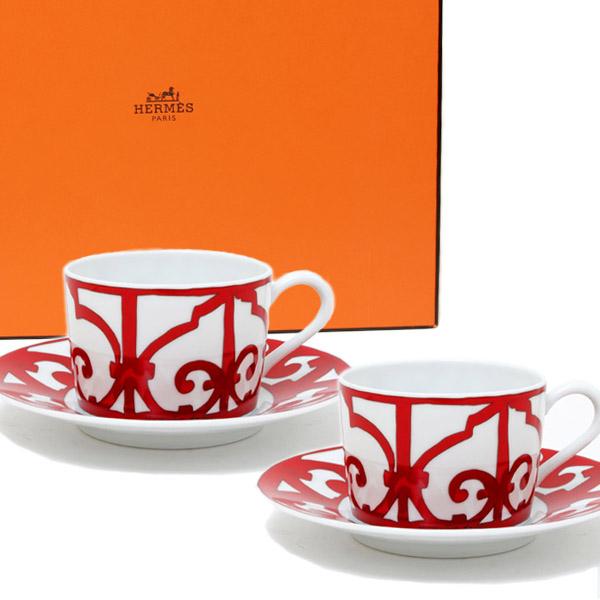 【美品】エルメル　ガダルキヴェール ２点セット HERMES（エルメス） 2客セット ガダルキヴィール ティーカップ