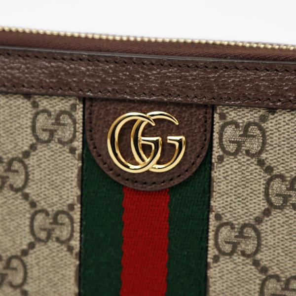 グッチ GUCCI オフィディア GGスプリームキャンバス ウォレット ラウンドファスナー 長財布 ベージュ×エボニー [レディース] 523154 96IWG 8745 NS10｜bjkyoto｜03