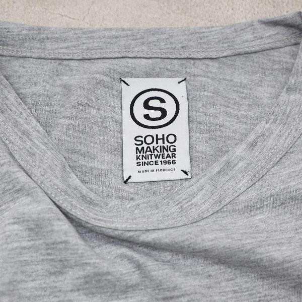 サイズM ソーホーメイキングニットウェア SOHO MAKING KNITWEAR 半袖 Tシャツ カットソー トップス グレー [メンズ] SH5145 2504 GRAY ゆうパケット送料無料｜bjkyoto｜06