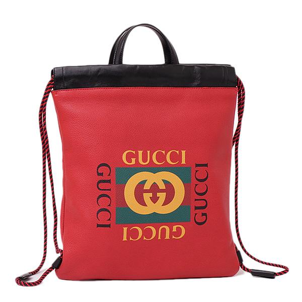 GUCCI グッチ プリント レザー スモール バックパック GUCCI グッチ プリント レザー スモール バックパック