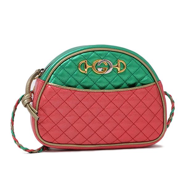 グッチ GUCCI ラミネート キルティング レザー ミニ ショルダーバッグ