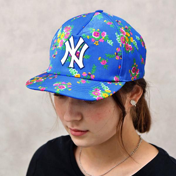 Nyヤンキース グッチ キャップ ファッション ブルー レディース レディース コラボ 帽子 4867 ベースボール Gucci 3he37