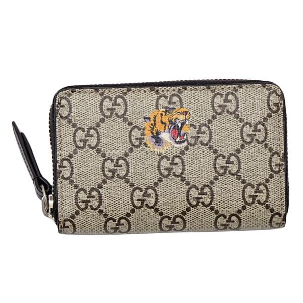 グッチ Gucci タイガープリント Ggスプリーム カードケース 名刺入れ ベージュ メンズ K5x1n 8666 J1 Illico Online