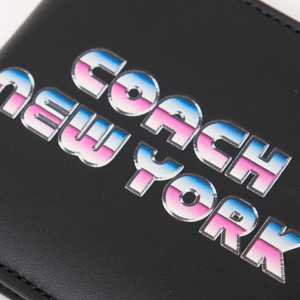 コーチ COACH アウトレット ウォレット ウィズ 80’S ニューヨーク グラフィック 折財布 [小銭入れなし] ブラック [メンズ] C3412 QB/BK NS10｜bjkyoto｜03