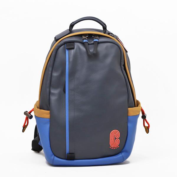 コーチ Coach Nv Multi コーチ アウトレット 5591 カラーブロック レザー バックパック メンズファッション リュックサック Nv Multi ネイビー系 5591 ブランドジュエリー京都 バッグ メンズ 大量注文受付