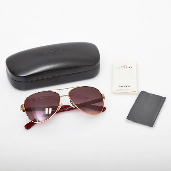 COACH コーチ アウトレット グラデーション サングラス ゴールド COACH コーチ アウトレット グラデーション サングラス ゴールド