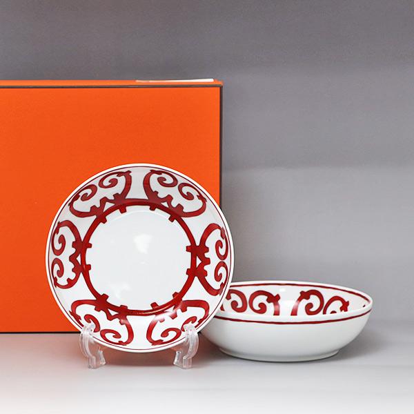 2点セット エルメス HERMES ガダルキヴィール 丸型 ボウル シリアル  