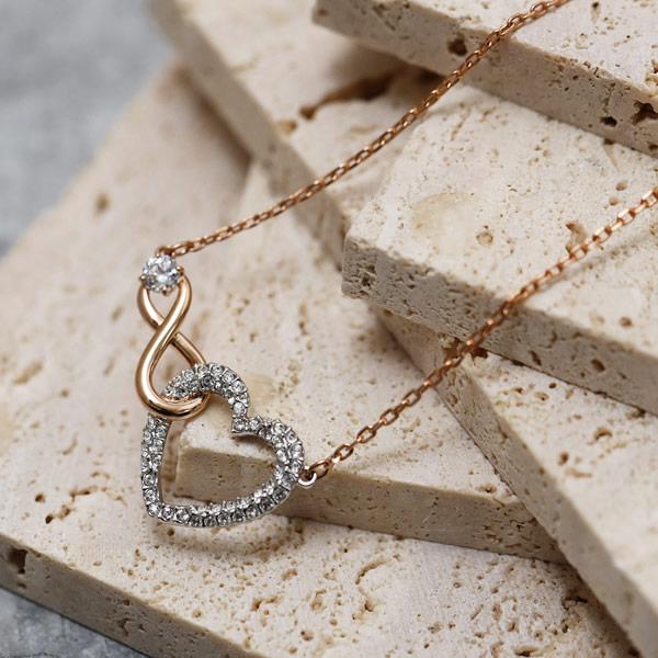 再入荷！スワロフスキー SWAROVSKI Infinity Heart ネックレス