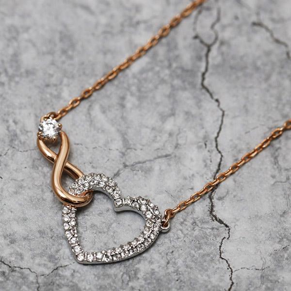 再入荷！スワロフスキー SWAROVSKI Infinity Heart ネックレス