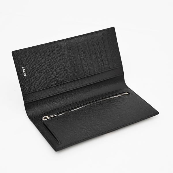 Bally バリー BALLY ストライプ レザー ウォレット 二つ折り 長 Bally バリー BALLY ストライプ レザー ウォレット 二つ折り 長