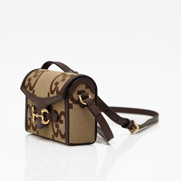 グッチ GUCCI ホースビット 1955 GGキャンバス×レザー ミニ ショルダー グッチ GUCCI ホースビット 1955 GGキャンバス×レザー ミニ ショルダー
