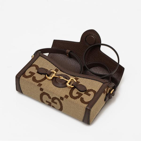 グッチ GUCCI ホースビット 1955 GGキャンバス×レザー ミニ ショルダー グッチ GUCCI ホースビット 1955 GGキャンバス×レザー ミニ ショルダー