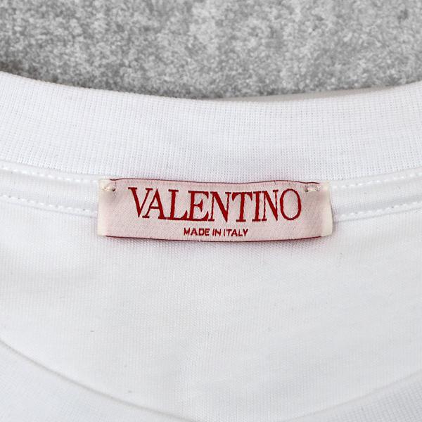 ヴァレンティノ バレンチノ VALENTINO コットン ロゴ入り 半袖 Tシャツ 