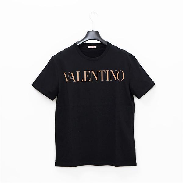 ヴァレンティノ バレンチノ VALENTINO コットン ベージュ系ロゴ入り 半袖 Tシャツ ブラック [メンズ][レディース] XV3MG10V84F 757 NS10｜bjkyoto｜07