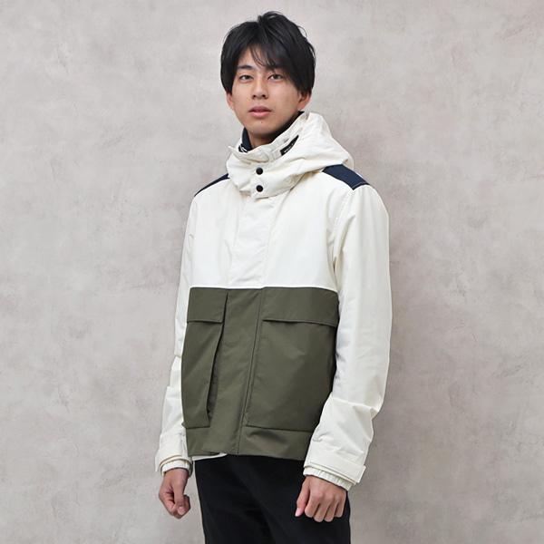 ウールリッチ WOOLRICH SAILING JKT HC フード付き フィールドジャケット パーカー ホワイト系×カーキ [メンズ] WOCPS2788 UT1299 6101 NS10｜bjkyoto｜02