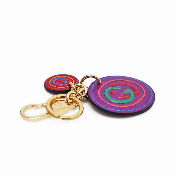 GUCCI グッチ インターロッキングG プリント レザー キーリング GUCCI グッチ インターロッキングG プリント レザー キーリング
