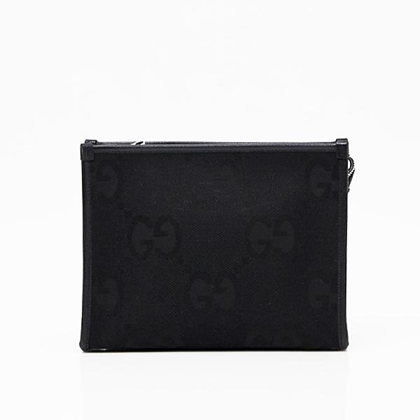 GUCCI グッチ ジャンボGG キャンバス×レザー クラッチバッグ GUCCI グッチ ジャンボGG キャンバス×レザー クラッチバッグ