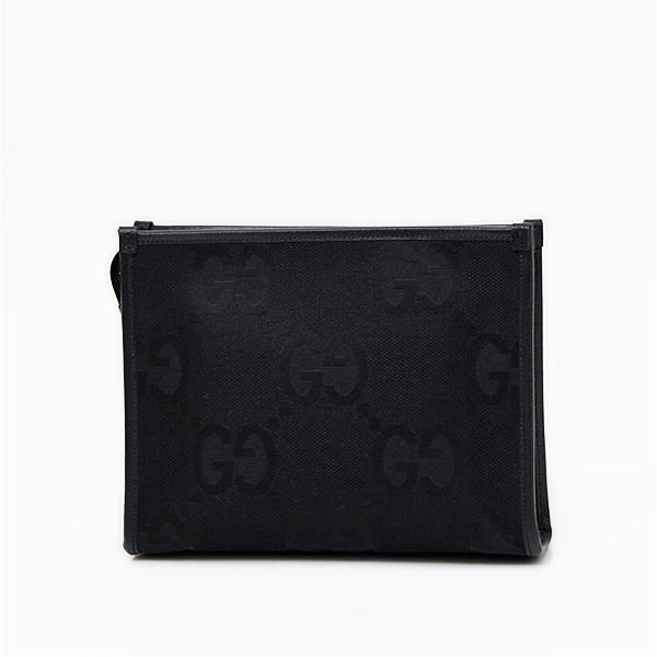 GUCCI グッチ ジャンボGG キャンバス×レザー クラッチバッグ GUCCI グッチ ジャンボGG キャンバス×レザー クラッチバッグ
