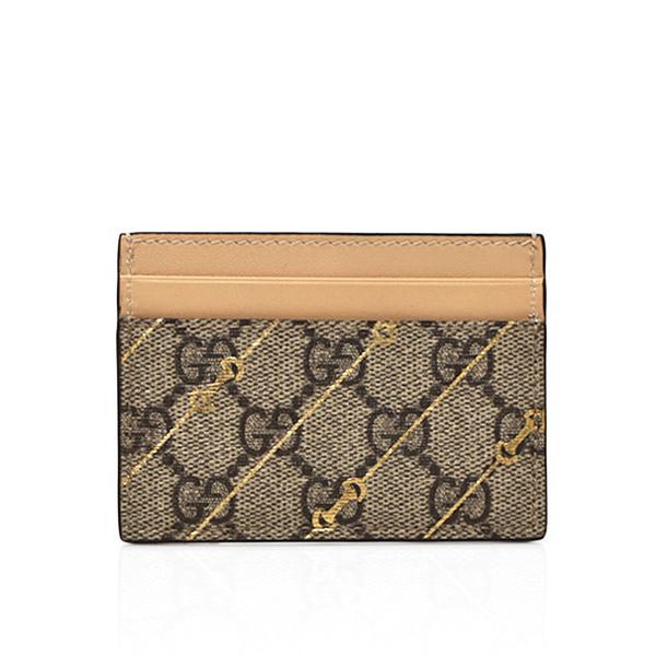 GUCCI グッチ GGスプリームホースビットプリント カードケース GUCCI グッチ GGスプリームホースビットプリント カードケース