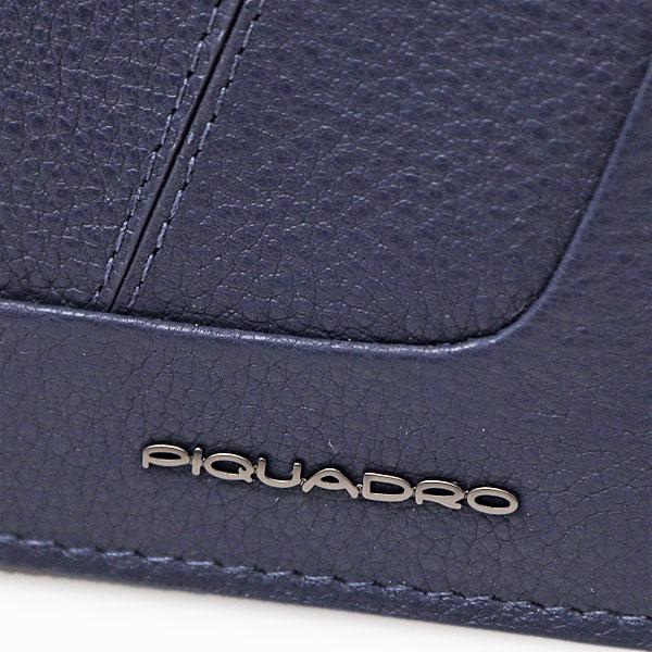 ピクアドロ PIQUADRO レザー ウォレット 軽量 小銭入れ付き 二