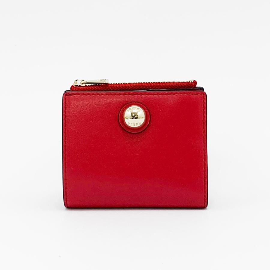 FURLA フルラ べっ甲 ベルトデザイン 折り財布 極美品 財布 FURLA（フルラ） スフェラ SFERA S COMPACT BIFOLD SLIM レザー