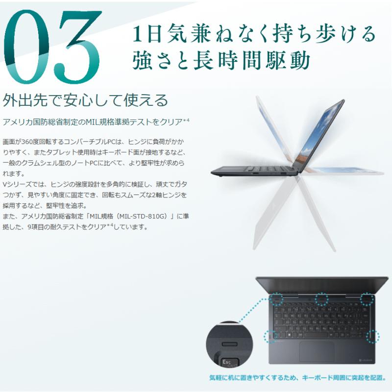 dynabook V ノートパソコン V8 13.3型 5in1プレミアムPenノートPC