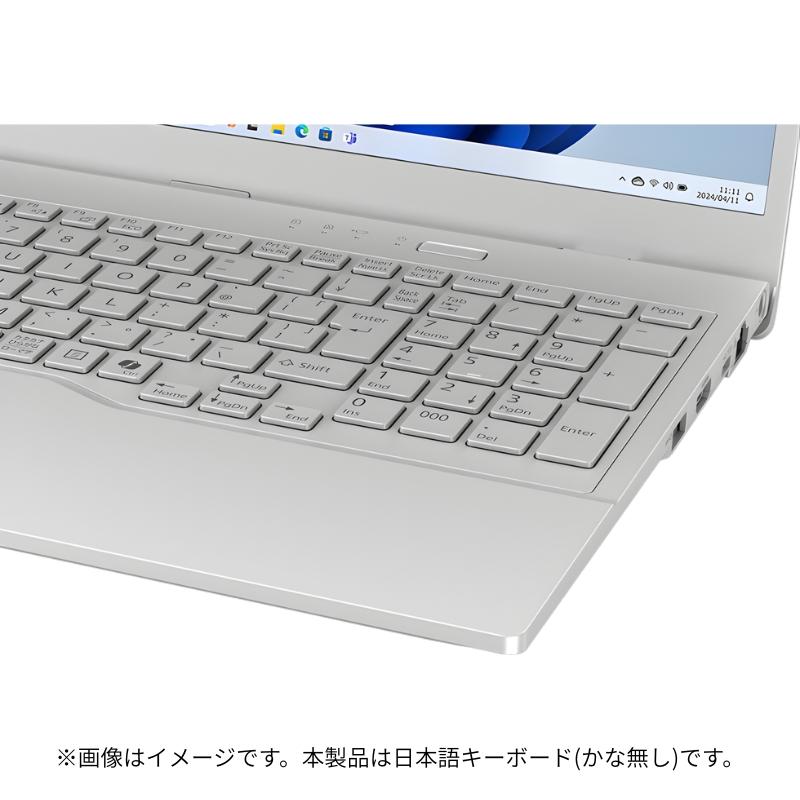 【展示品】 富士通 FUJITSU ノートパソコン FMV Lite 15.6型 FHD/ Celeron 7305/ メモリ 8GB/ SSD 256GB/ Windows 11 / Webカメラ/ 2024 Office付き/ ホワイトの画像