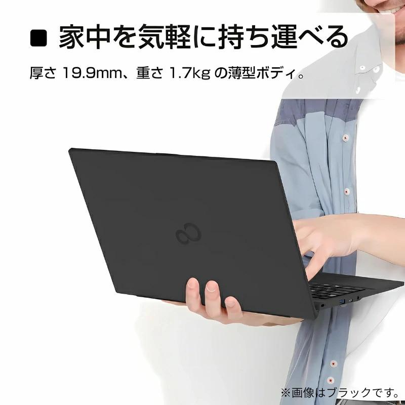 【展示品】 富士通 FUJITSU ノートパソコン FMV Lite 15.6型 FHD/ Celeron 7305/ メモリ 8GB/ SSD 256GB/ Windows 11 / Webカメラ/ 2024 Office付き/ ホワイトの画像