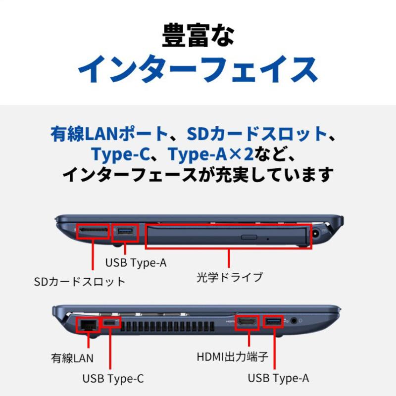 【展示品】 富士通 FUJITSU ノートパソコン FMV LIFEBOOK AH480/J 15.6型/ Ryzen 7/ メモリ 16GB/ SSD 256GB/ Windows 11/ Office付き/ Webカメラ/ Copilotキーの画像