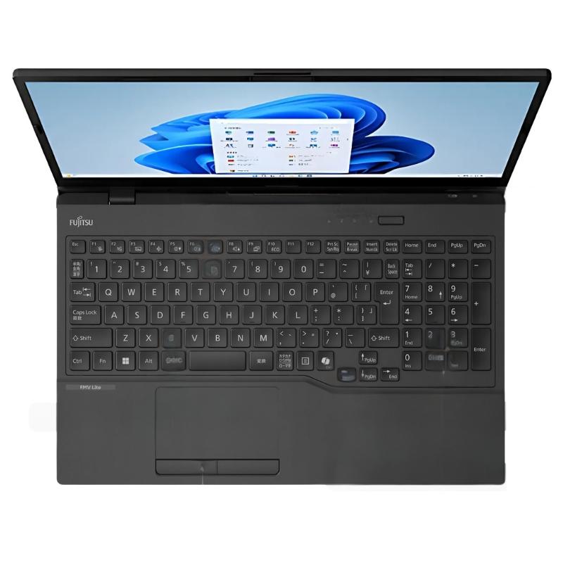 【展示品】 富士通 FUJITSU ノートパソコン FMV Note E 15.6型/ Core i5-1235U/ メモリ 8GB/ SSD 256GB/ Windows 11/ Webカメラ/ Office付き/ ブラックの画像