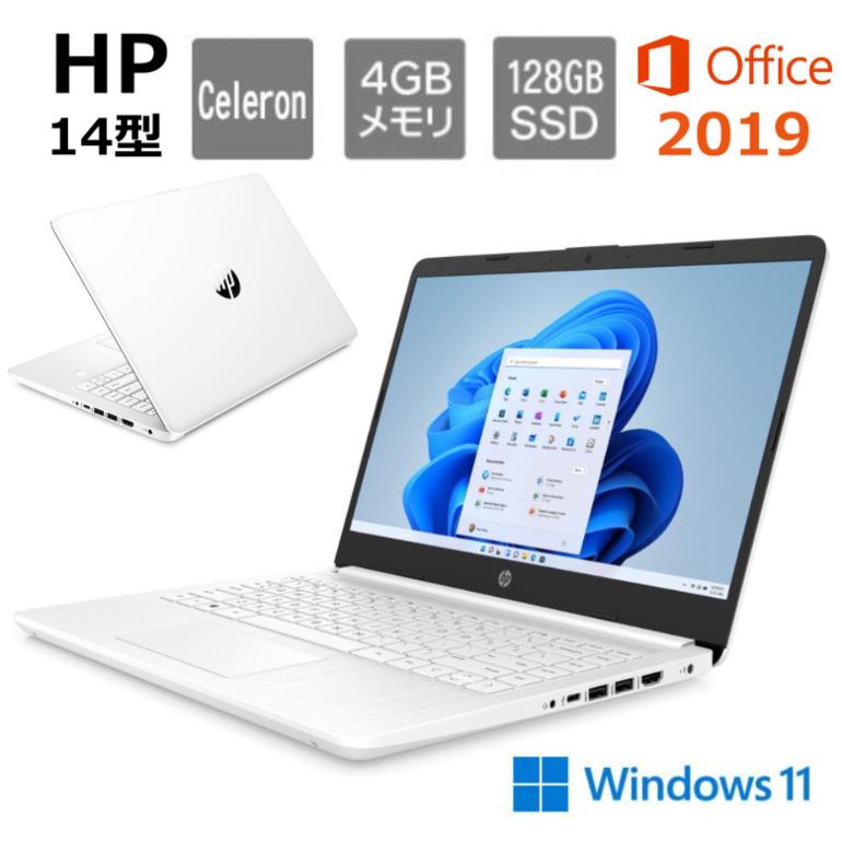 HP ノートパソコン HP 14s-dq3000 14型フルHD/ Celeron/ メモリ 4GB 
