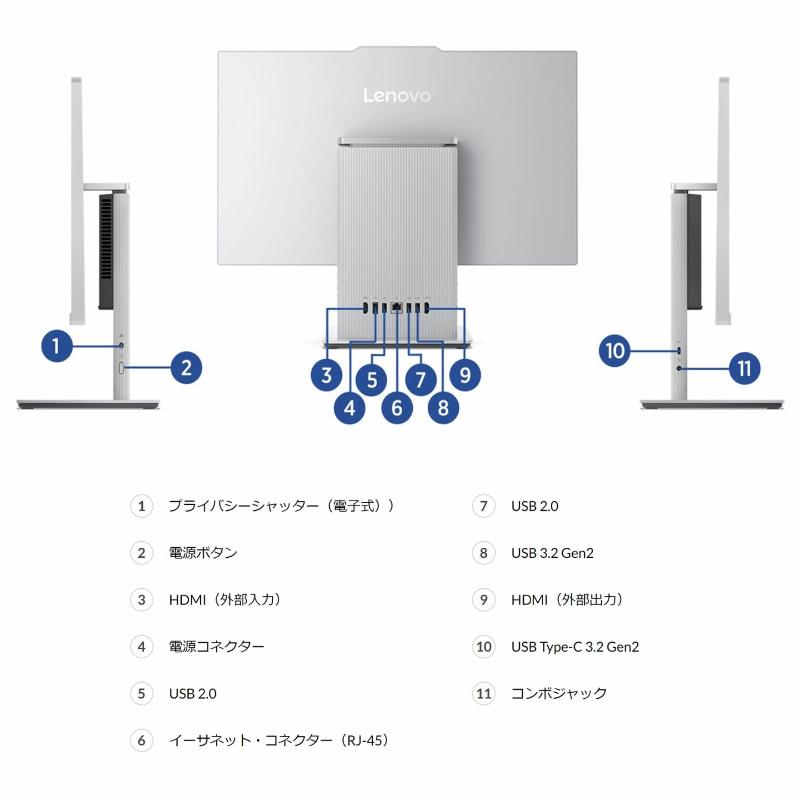Lenovo 一体型デスクトップPC レノボ、GeForce 940MXを搭載可能な23.8型/27型液晶一体型PC - PC Watch