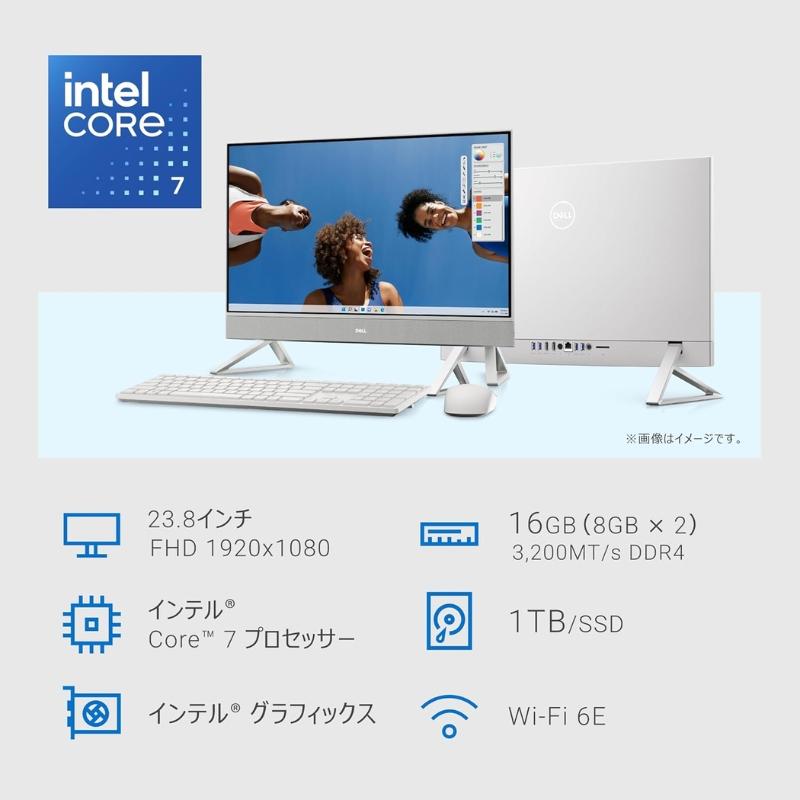 DELL Inspiron 24✨i7/8GB/SSD512/タッチ オフィス付 Inspiron Dell デスクトップパソコン 24 5430 23.8型 タッチ対応