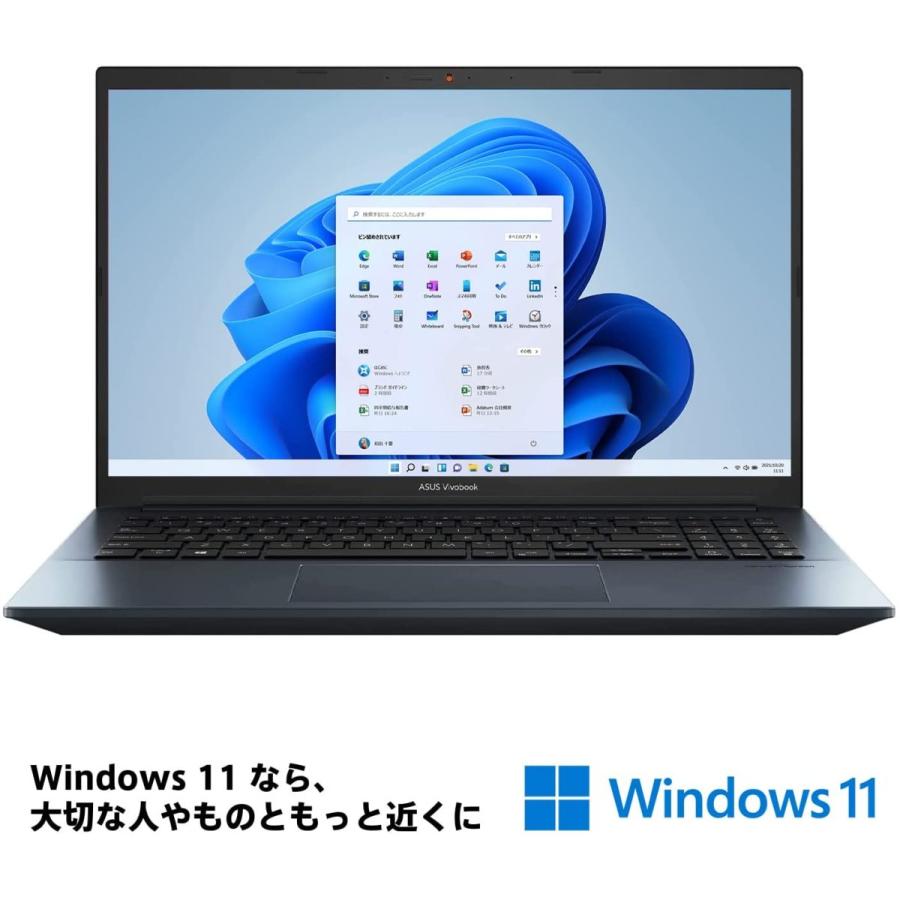 ASUS エイスース ノートパソコン Vivobook Pro OLED M3500QA 15.6型OLED（有機EL）/ Ryzen 9 / メモリ 8GB/ SSD 512GB/ Windows 11 / Office付き 【新品】｜bjy-store｜09