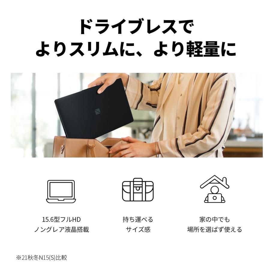 LAVIE N15 【新品】 NEC ノートパソコン Slim 15.6型 IPS液晶/ Core i3