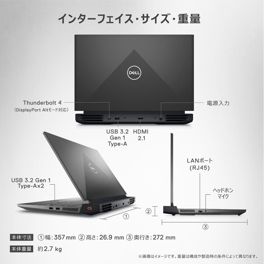 Dell G15 5520 15.6インチ ゲーミングノートパソコン Dell G ゲーミングノートパソコン G15 5520 NG55 15.6 FHD/ Windows11