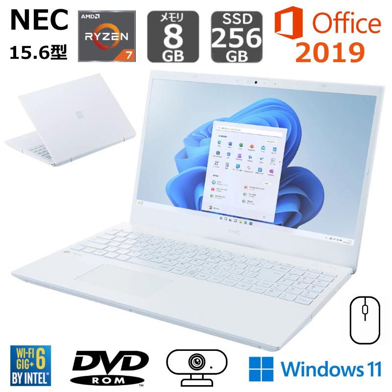 LAVIE ノートPC ホワイト AMD Ryzen7 N1565/AAW LaVie NEC LAVIE N1565/A PC-N1565AAW-N / Ryzen7 4700U 16GB M.2 SSD