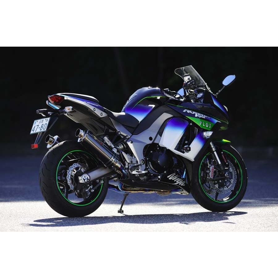 Ninja1000 DLCチタン フルエキゾースト 4-1-2SC チタンサイレンサー ブラック NTX634GTDW-CLK NOJIMA ノジマ