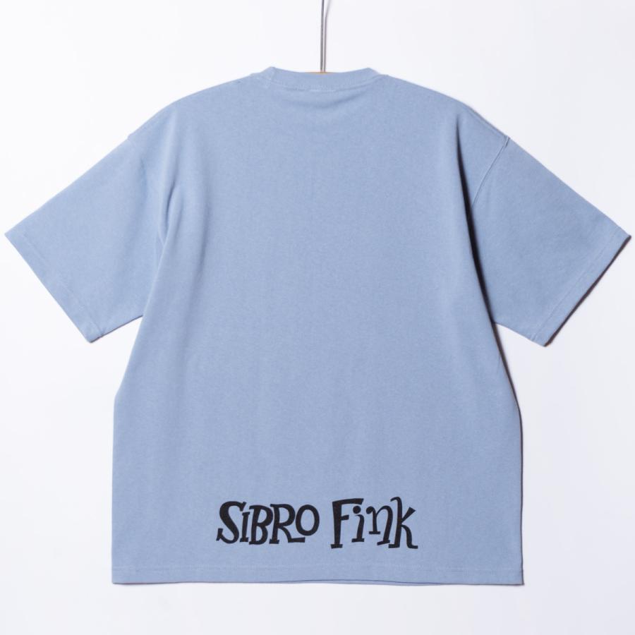 [SIRANO BROS.] 9.1oz Big Silhouette T-shirts “SIBRO FINK” アシッドブルー Tシャツ ヘビーウェイト シラノブロス モンスター｜bk2bk｜02